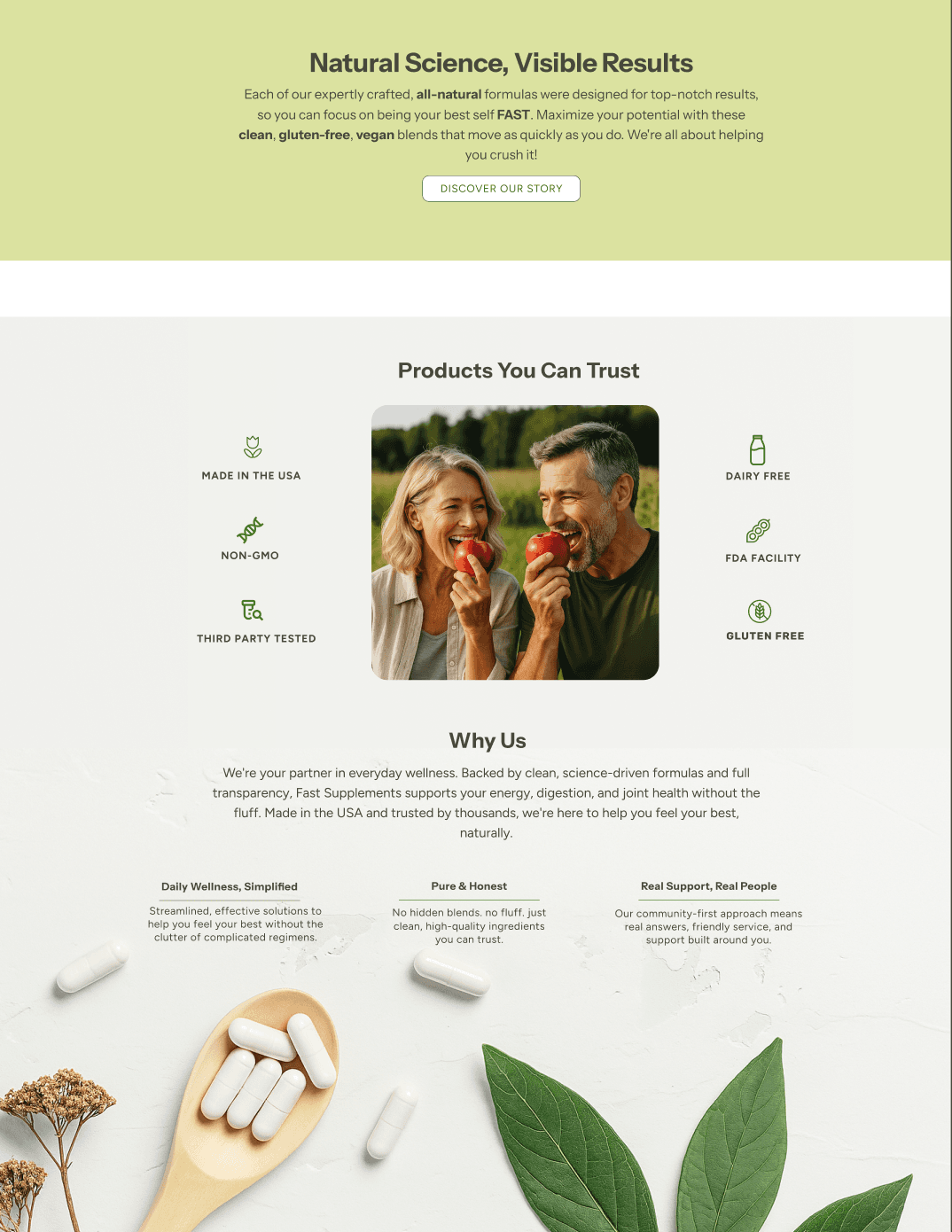 Redesigned homepage mobile top