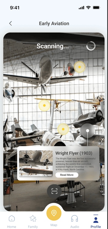 Museum of Flight app screen
